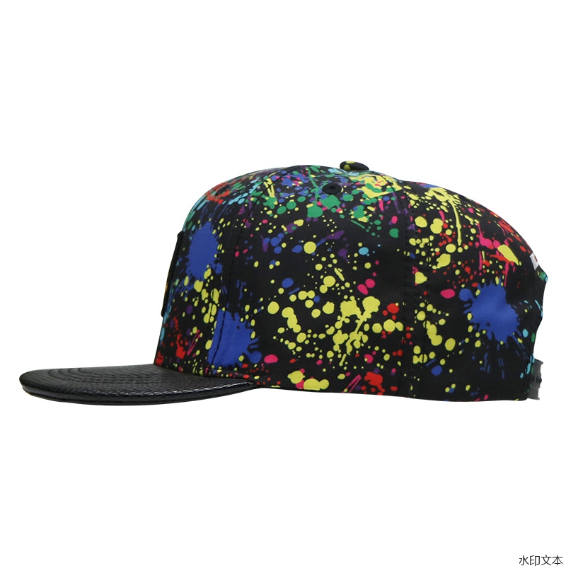 泼墨潮流街头平沿帽