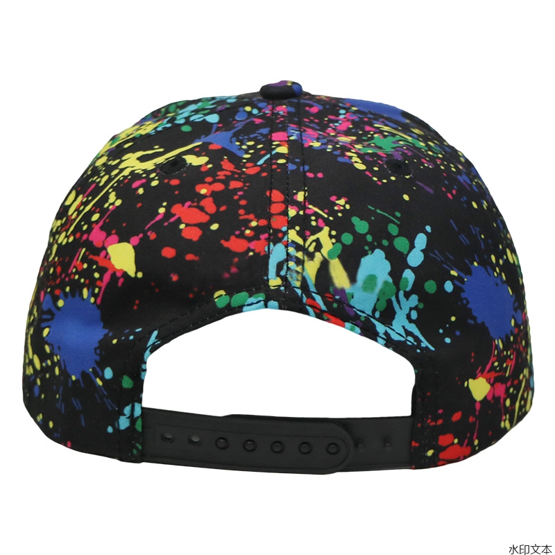 泼墨潮流街头平沿帽