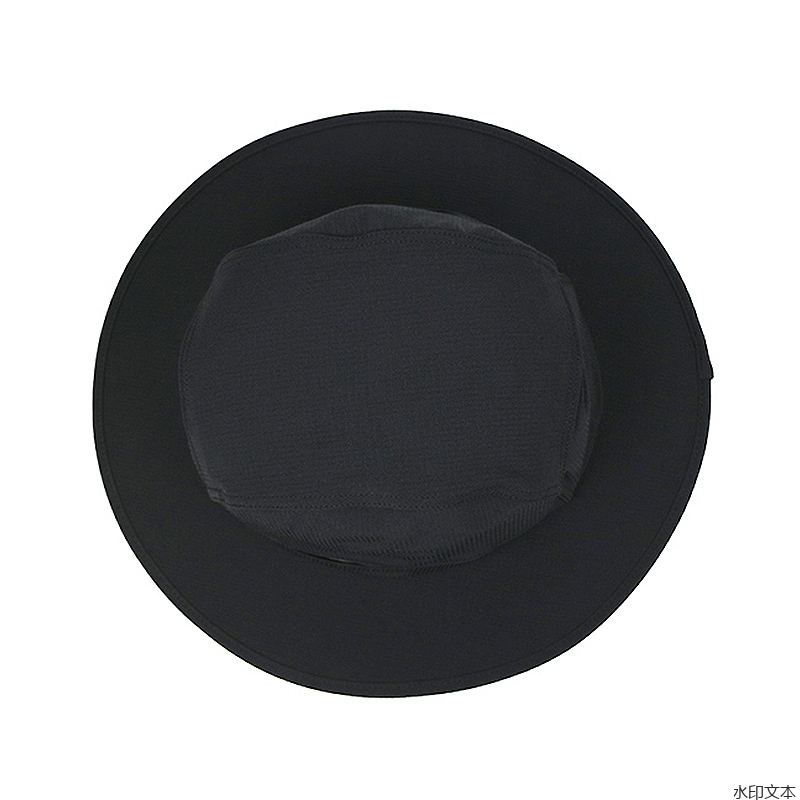 黑色薄料透气户外遮阳帽