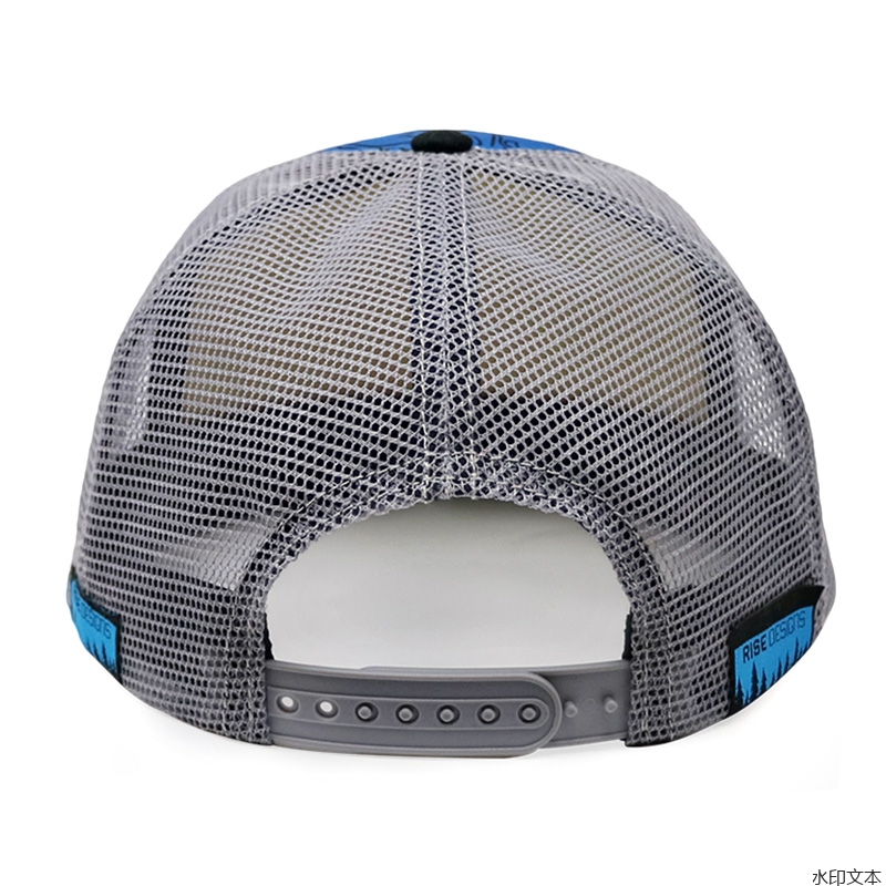 蓝色网帽平沿帽