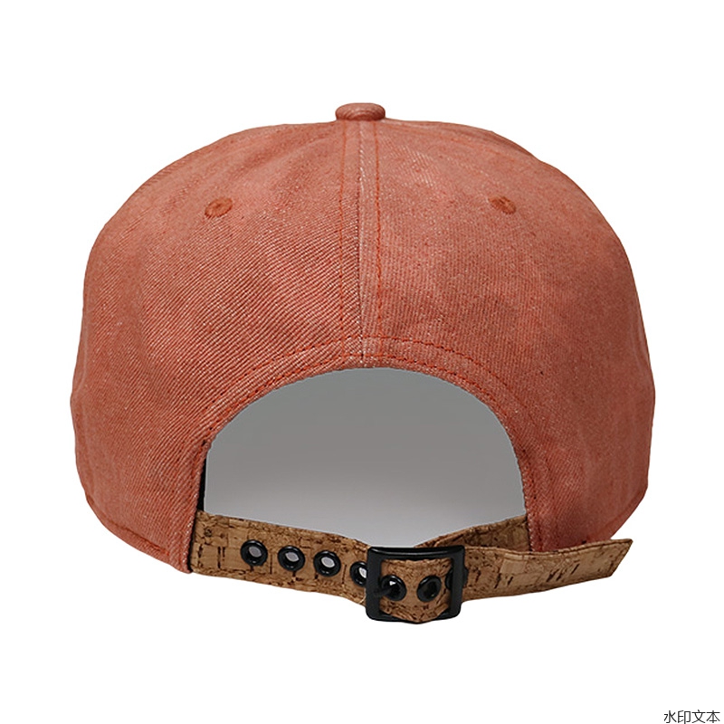 红砖色鹿皮绒平沿帽