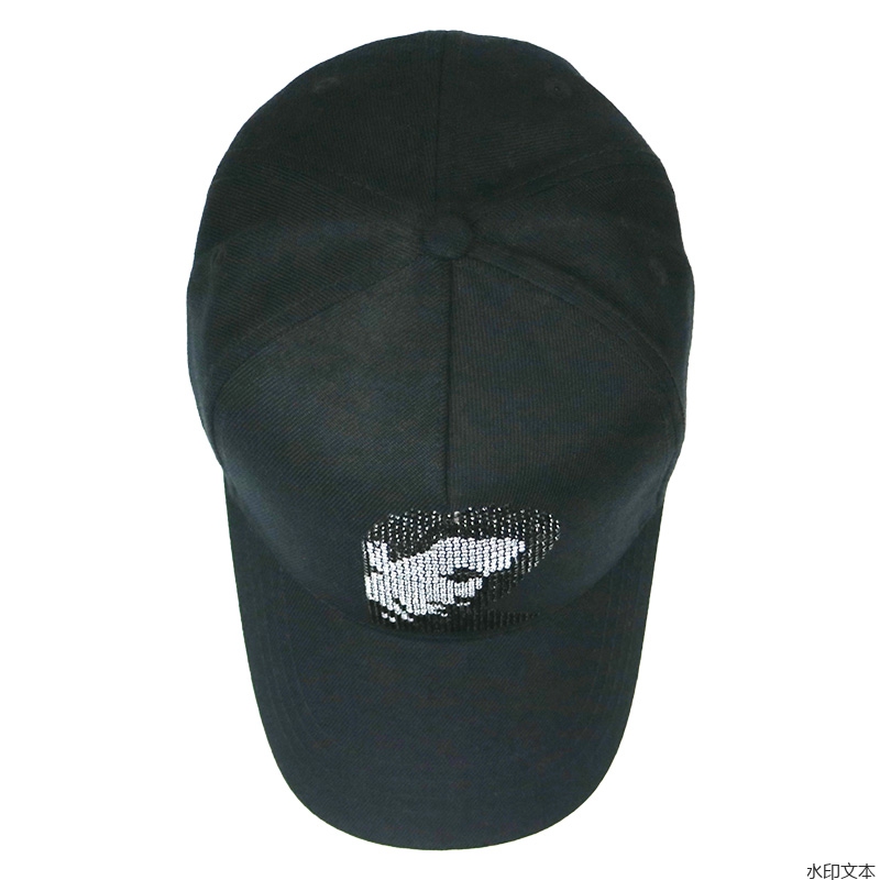 黑色混纺鸭舌帽