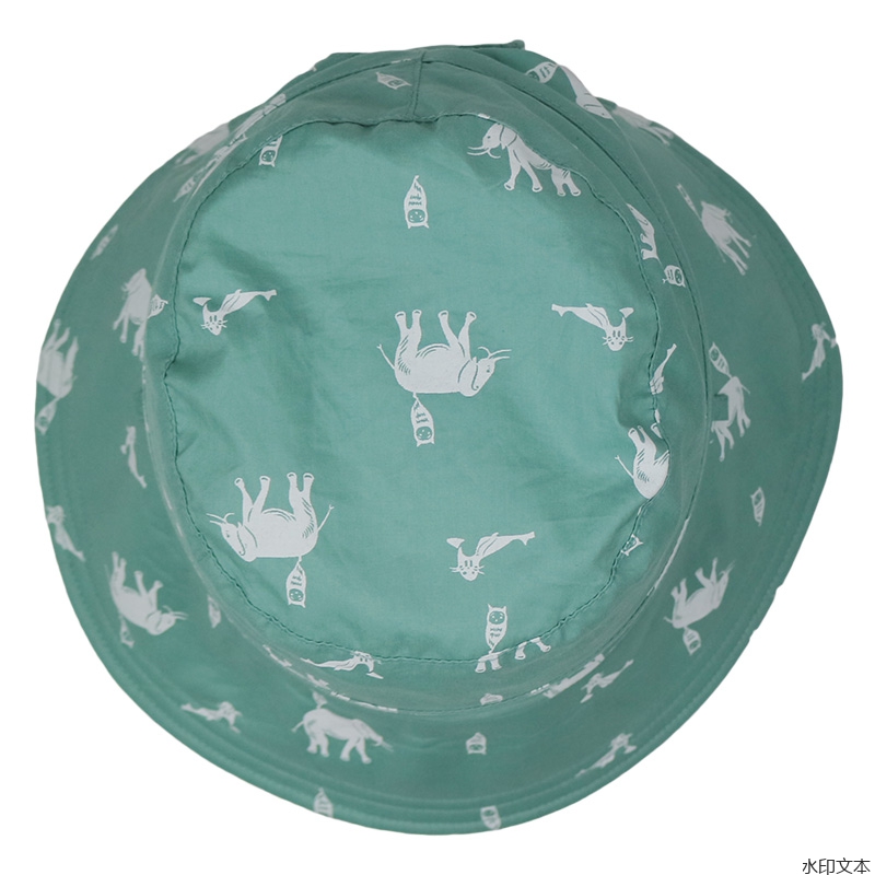 纯棉青色户外遮阳帽