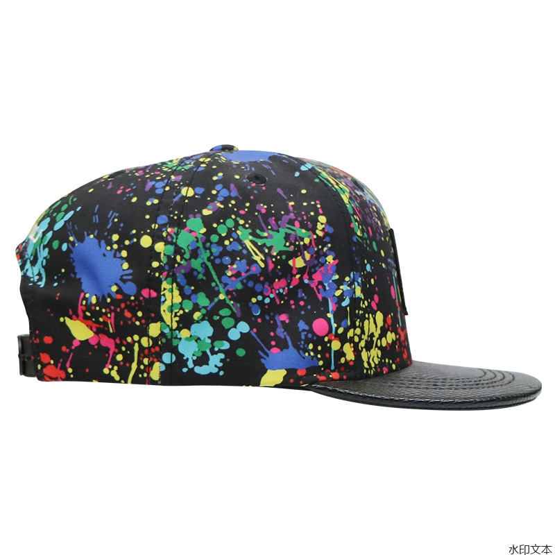 泼墨潮流街头平沿帽