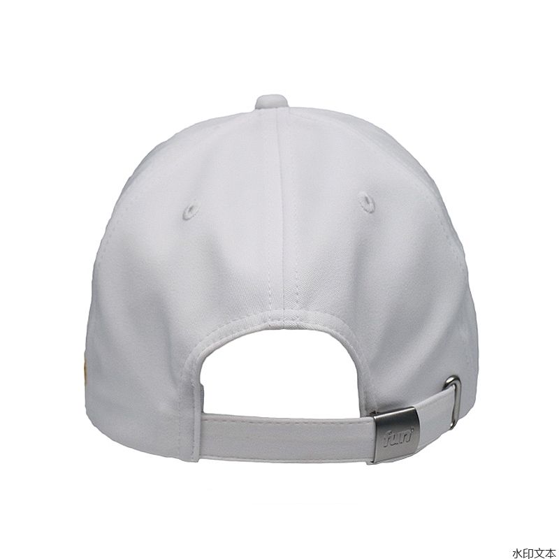 白色刺绣鸭舌帽