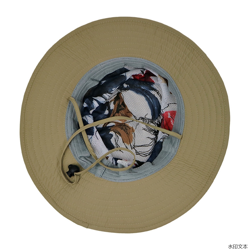 卡其色纯棉吸汗遮阳帽