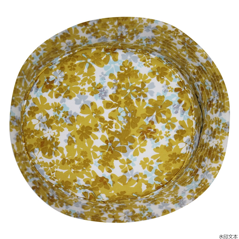 黄色碎花渔夫帽