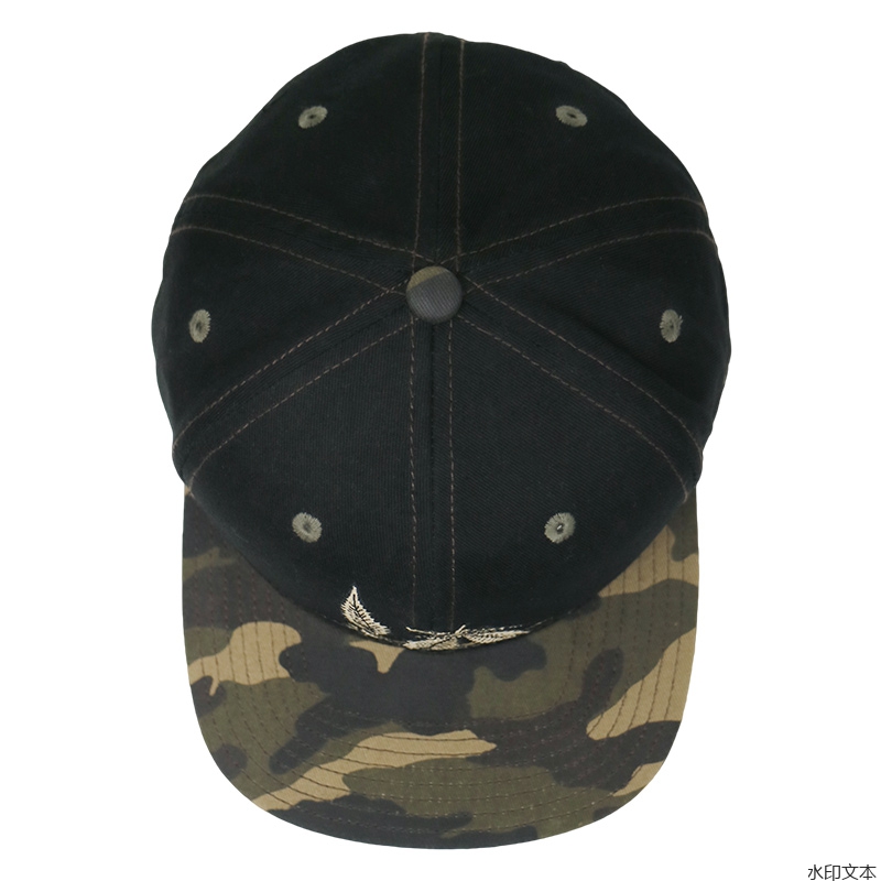 刺绣亮片平沿帽