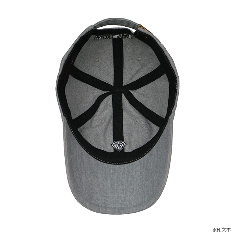 灰色纯棉鸭舌帽