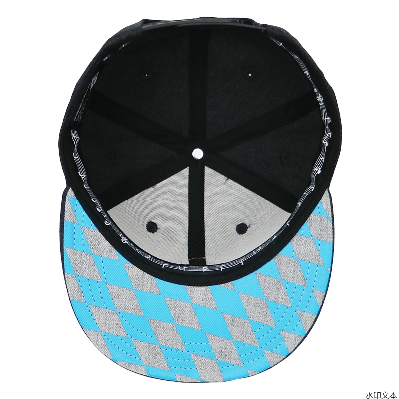 深灰色毛呢平沿帽