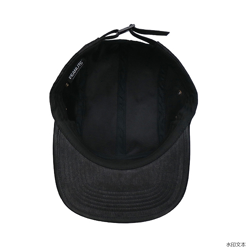 黑色毛料平沿帽