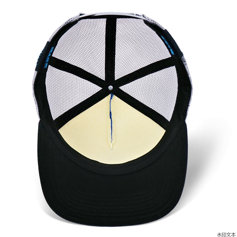 蓝色网帽平沿帽