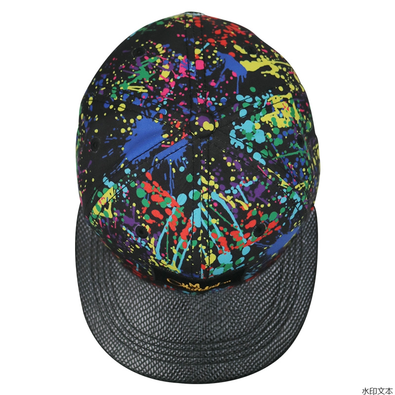 泼墨潮流街头平沿帽