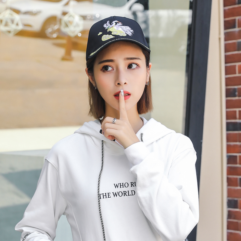帽子女秋冬韩版新款情侣太阳棒球帽子弯檐潮流百搭遮阳鸭舌帽女潮