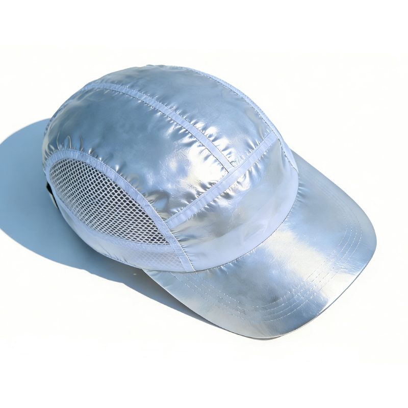 夏季帽子网孔透气速干反光瓜皮帽