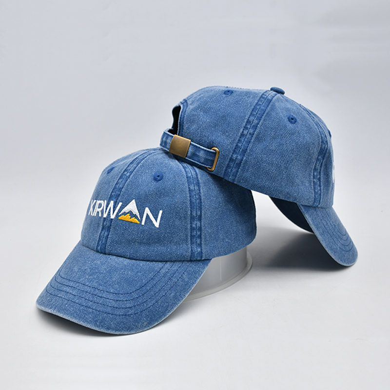 春秋新款英文水洗帽韩版时尚做旧男女鸭舌帽复古棒球帽牛仔刺绣软