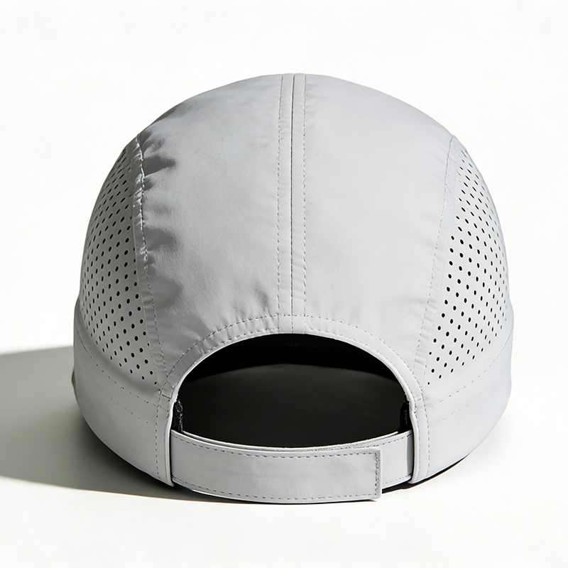 镭射打孔透气速干瓜皮运动帽