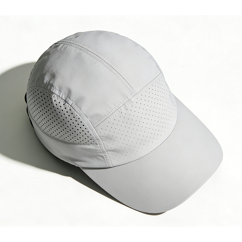 镭射打孔透气速干瓜皮运动帽