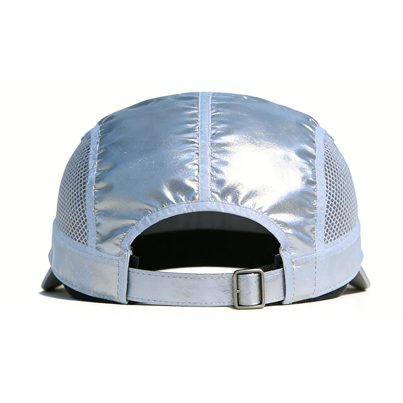 夏季帽子网孔透气速干反光瓜皮帽