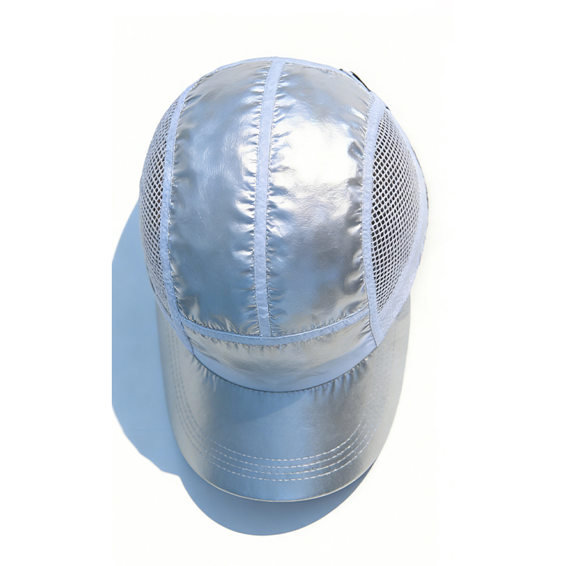 夏季帽子网孔透气速干反光瓜皮帽