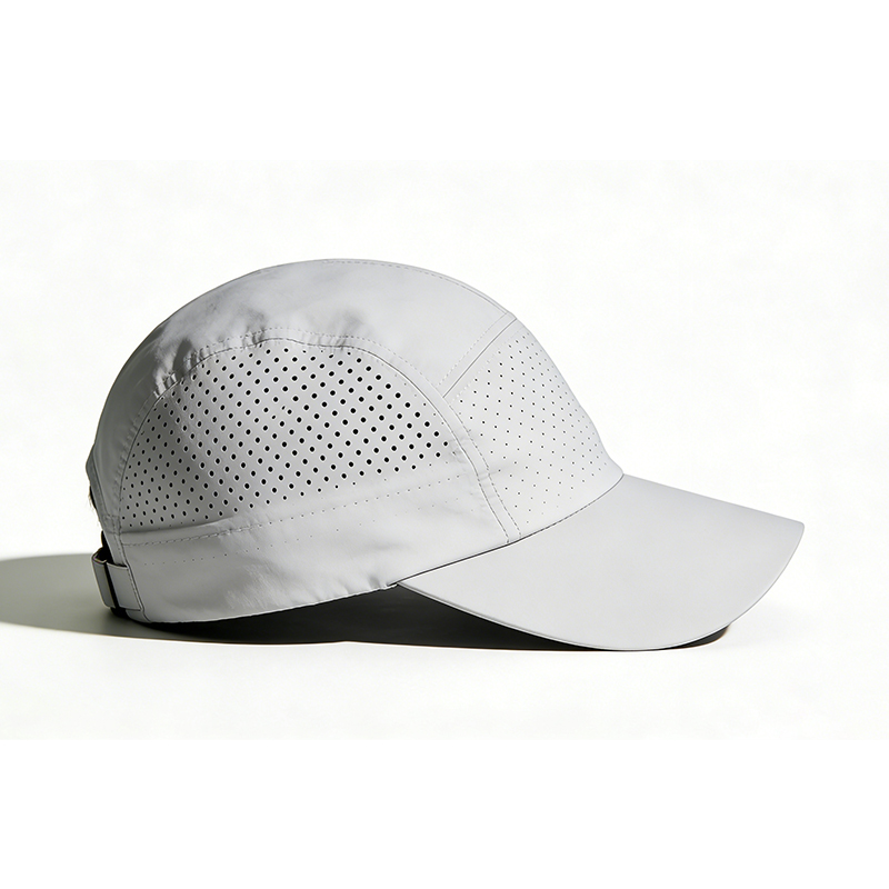 镭射打孔透气速干瓜皮运动帽
