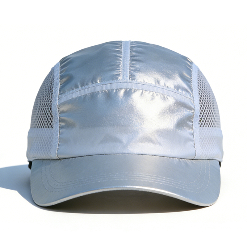 夏季帽子网孔透气速干反光瓜皮帽