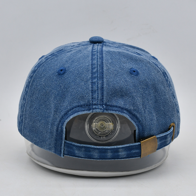 春秋新款英文水洗帽韩版时尚做旧男女鸭舌帽复古棒球帽牛仔刺绣软