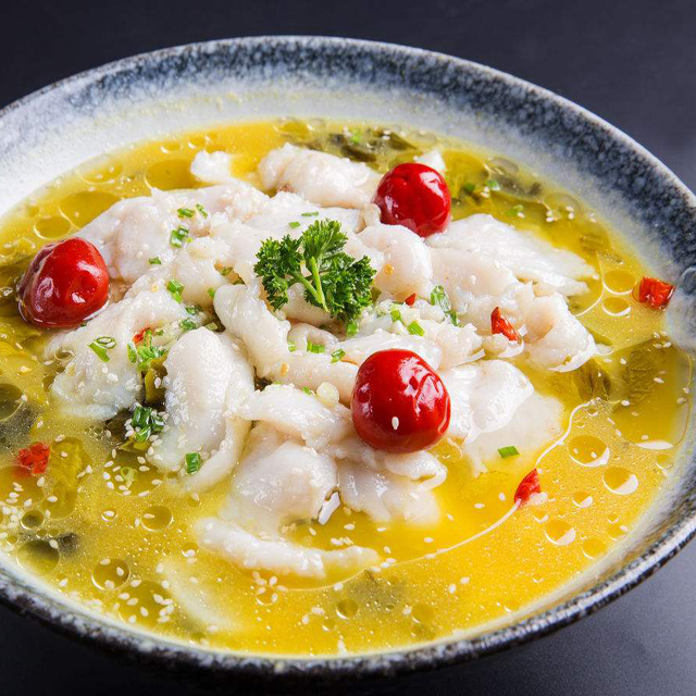 SNAKEHEAD IN GOLDEN SOUP