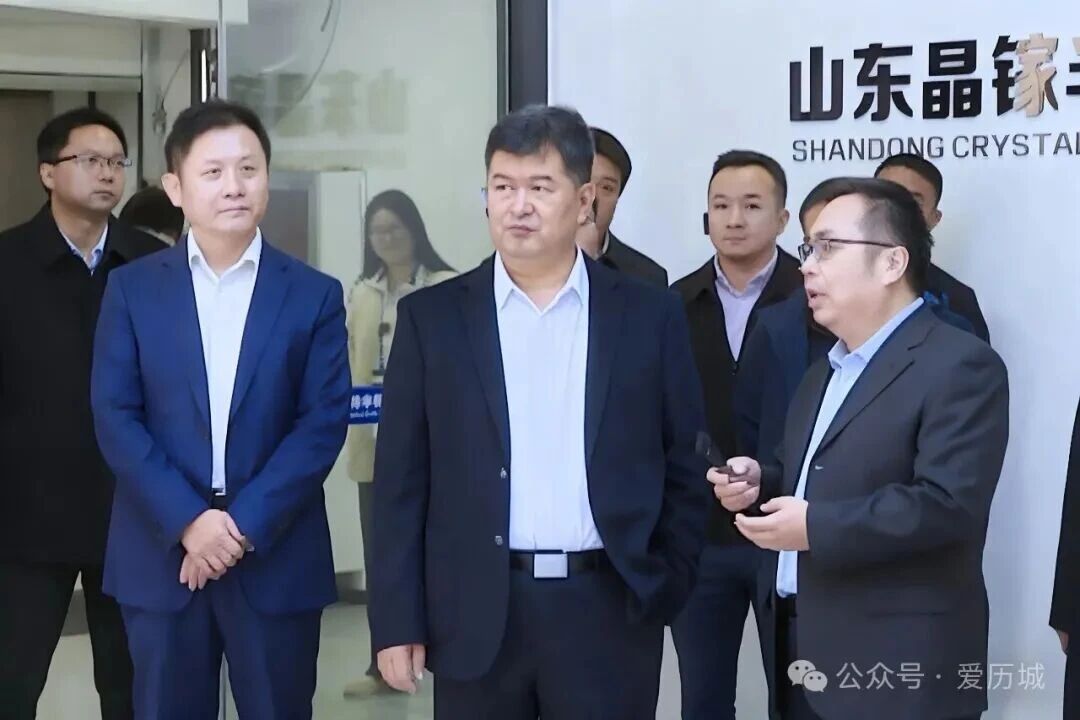 区委副书记 区长于炳基调研创新创业工作，到访晶镓半导体