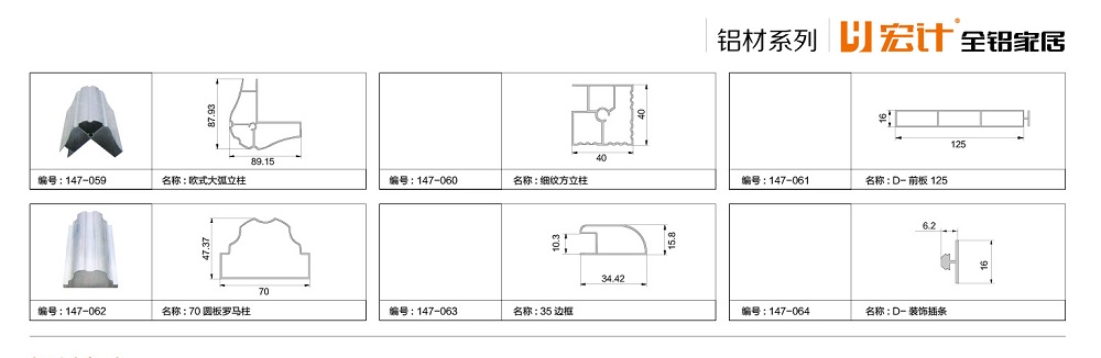 宏计全铝家居 全铝家具  全铝家居 铝型材