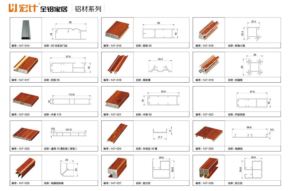 宏计全铝家居 全铝家具  全铝家居 铝型材