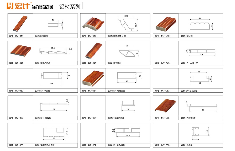 宏计全铝家居 全铝家具  全铝家居 铝型材