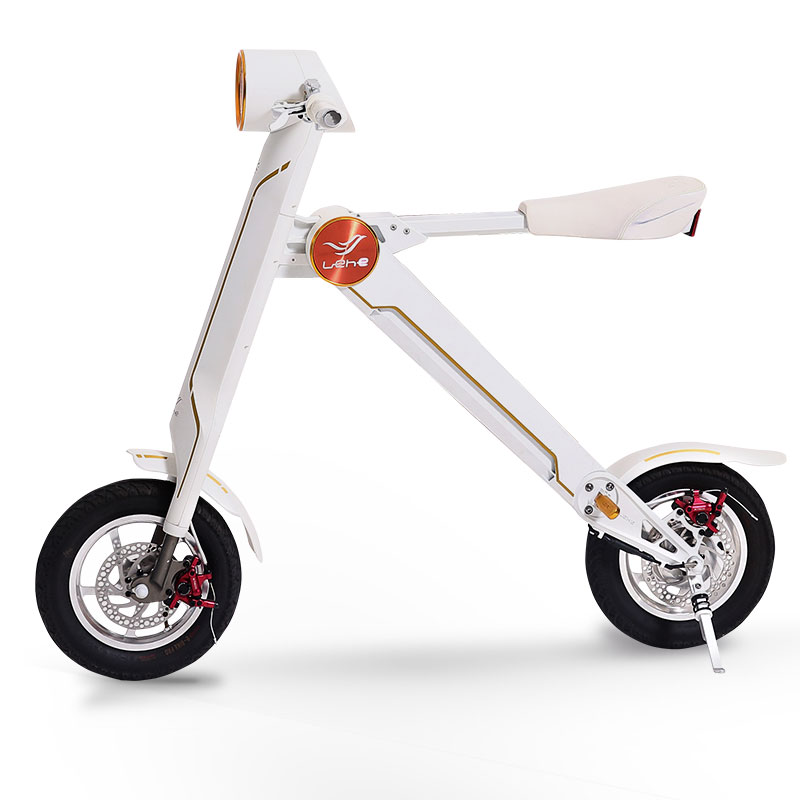 LEHE K1 White two wheel folding electric scooter for adult