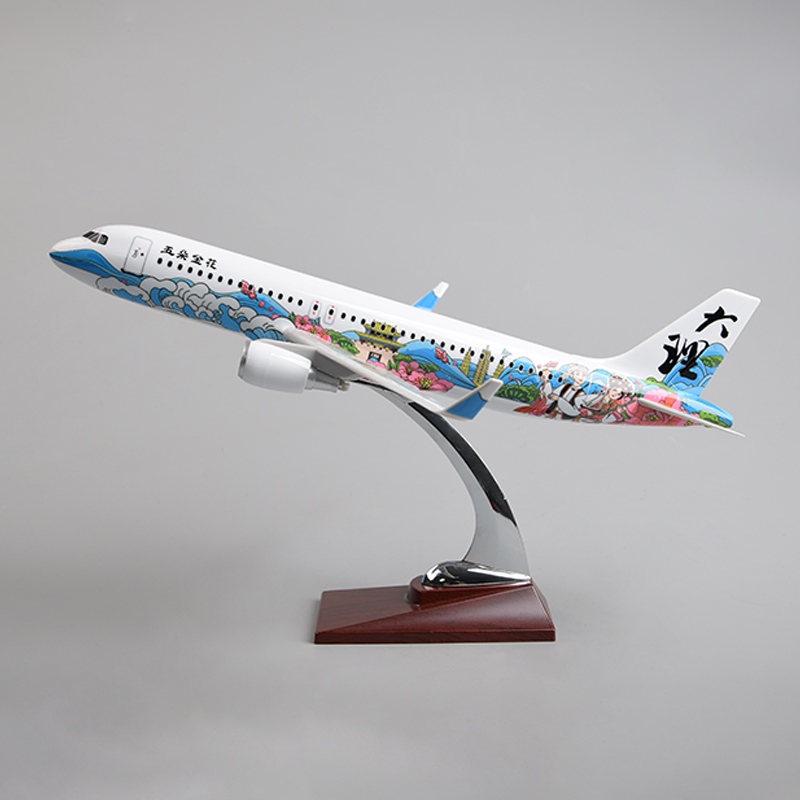 飞机模型37厘米A320 大理（五朵金花）