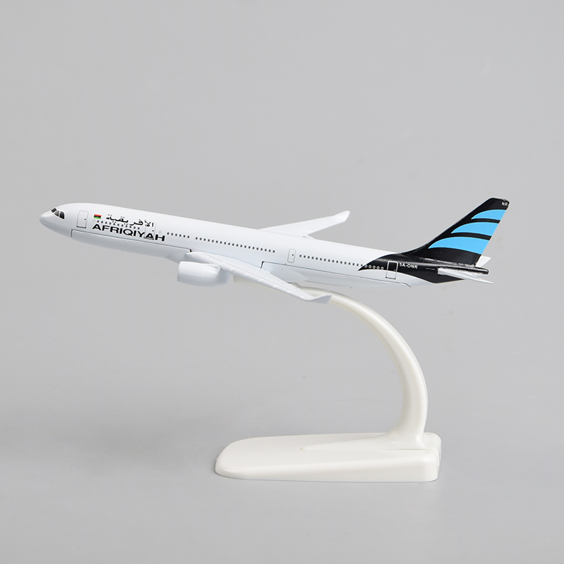 飞机模型16厘米A330 5A-ONR利比亚