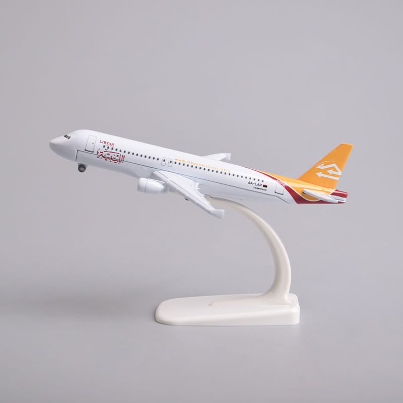 飞机模型16厘米A320 利比亚