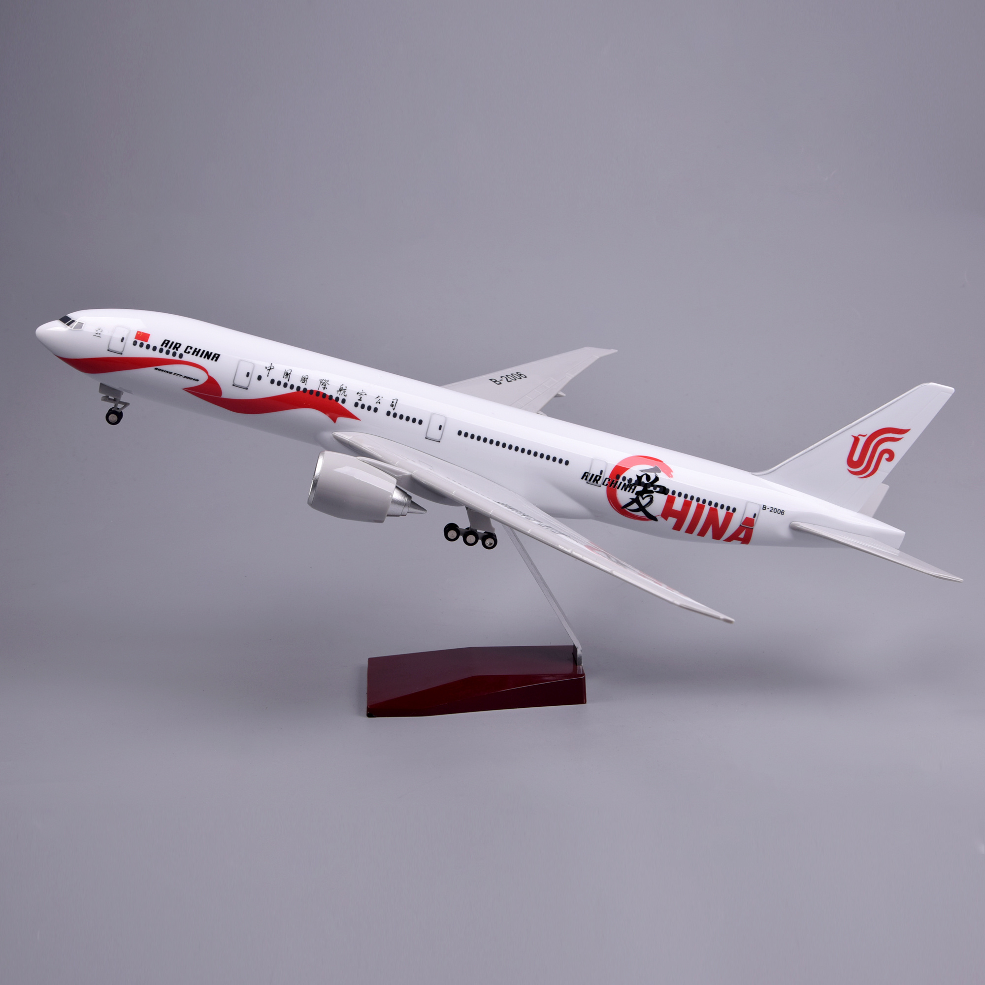 飞机模型47厘米777中国国际航空