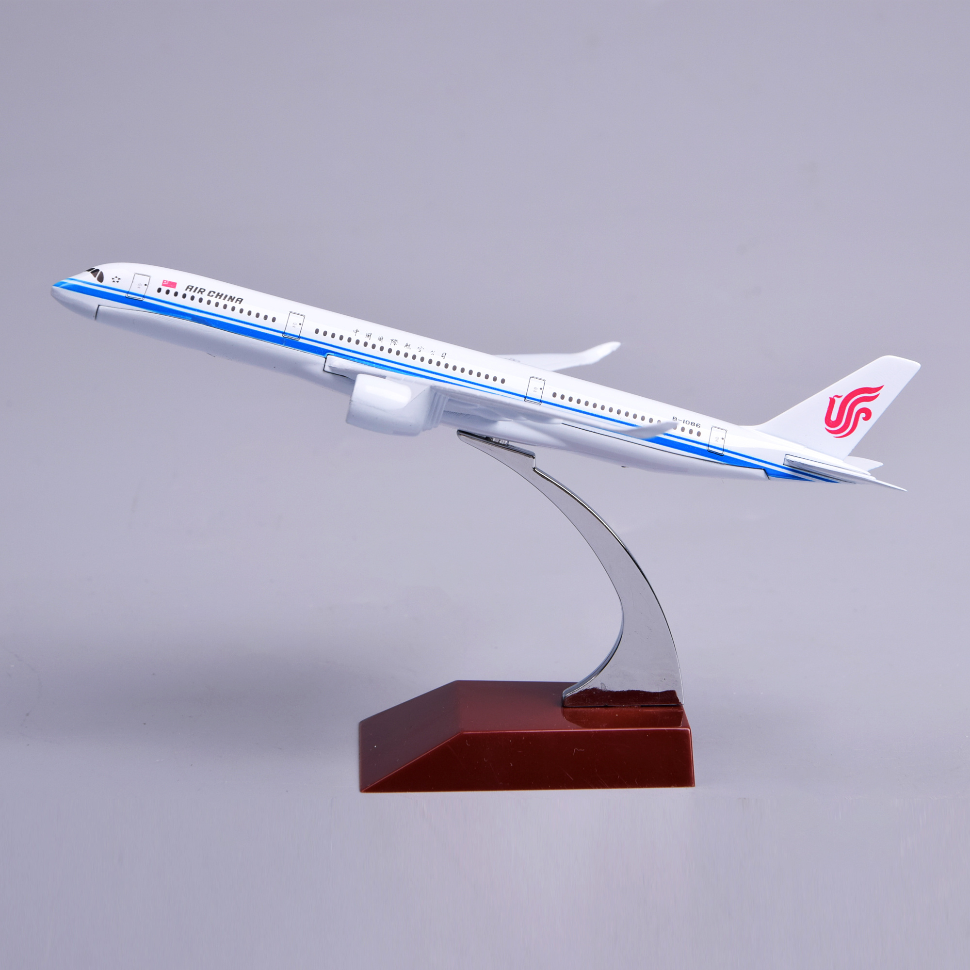 飞机模型16厘米A350中国国际航空