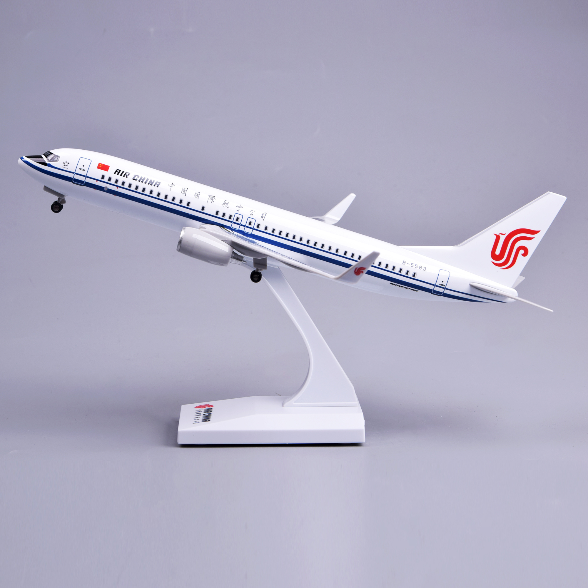 飞机模型30厘米737中国国际航空