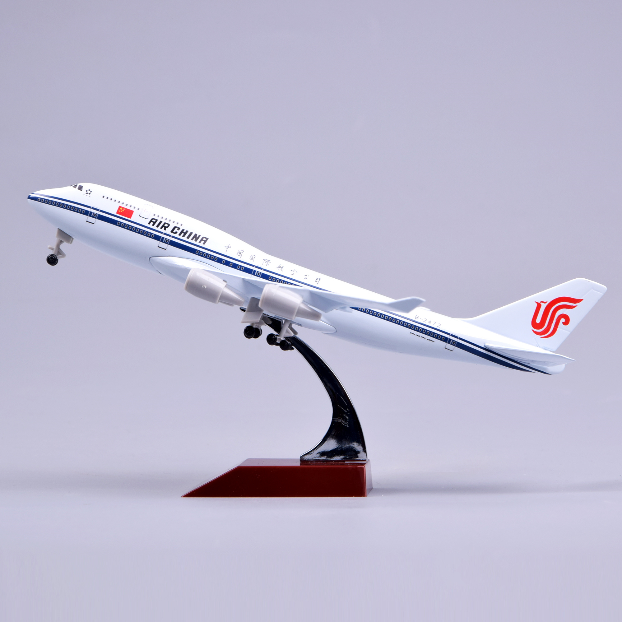 飞机模型20厘米747-400中国国际航空公司