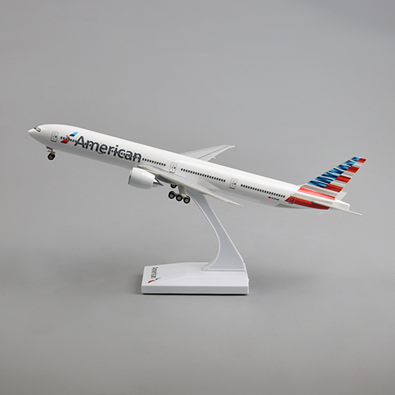 飞机模型30厘米777 美国航空