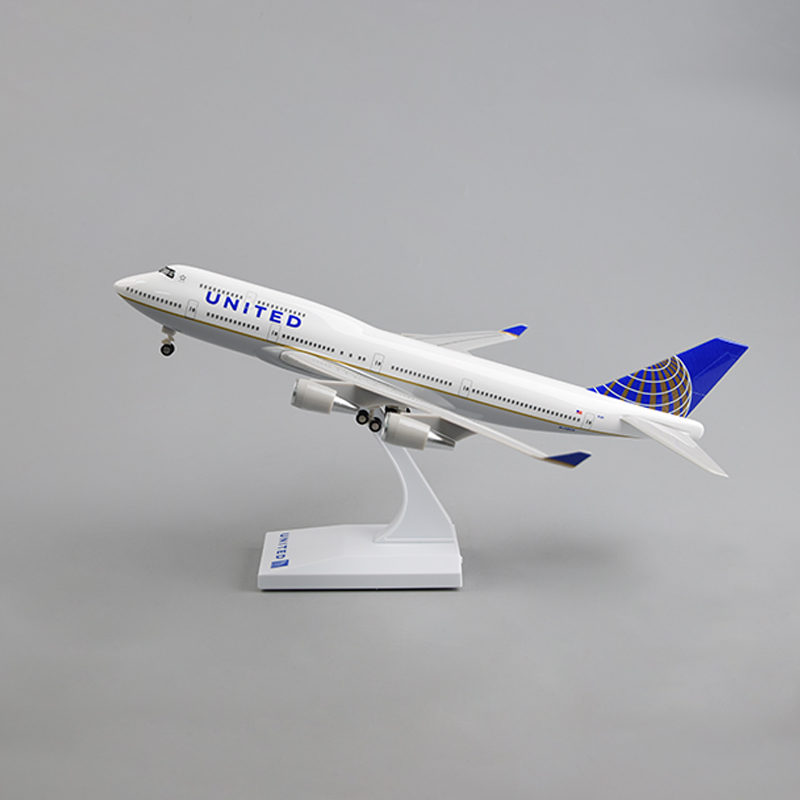 飞机模型30厘米B747 美国联合航空