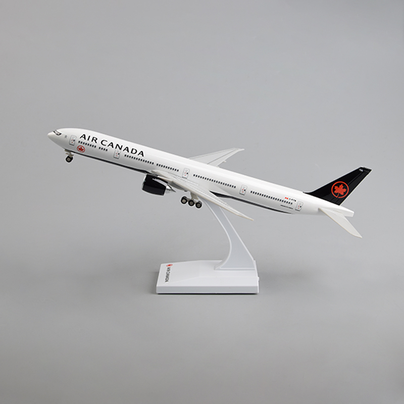 飞机模型30厘米B777 加拿大（黑）航空