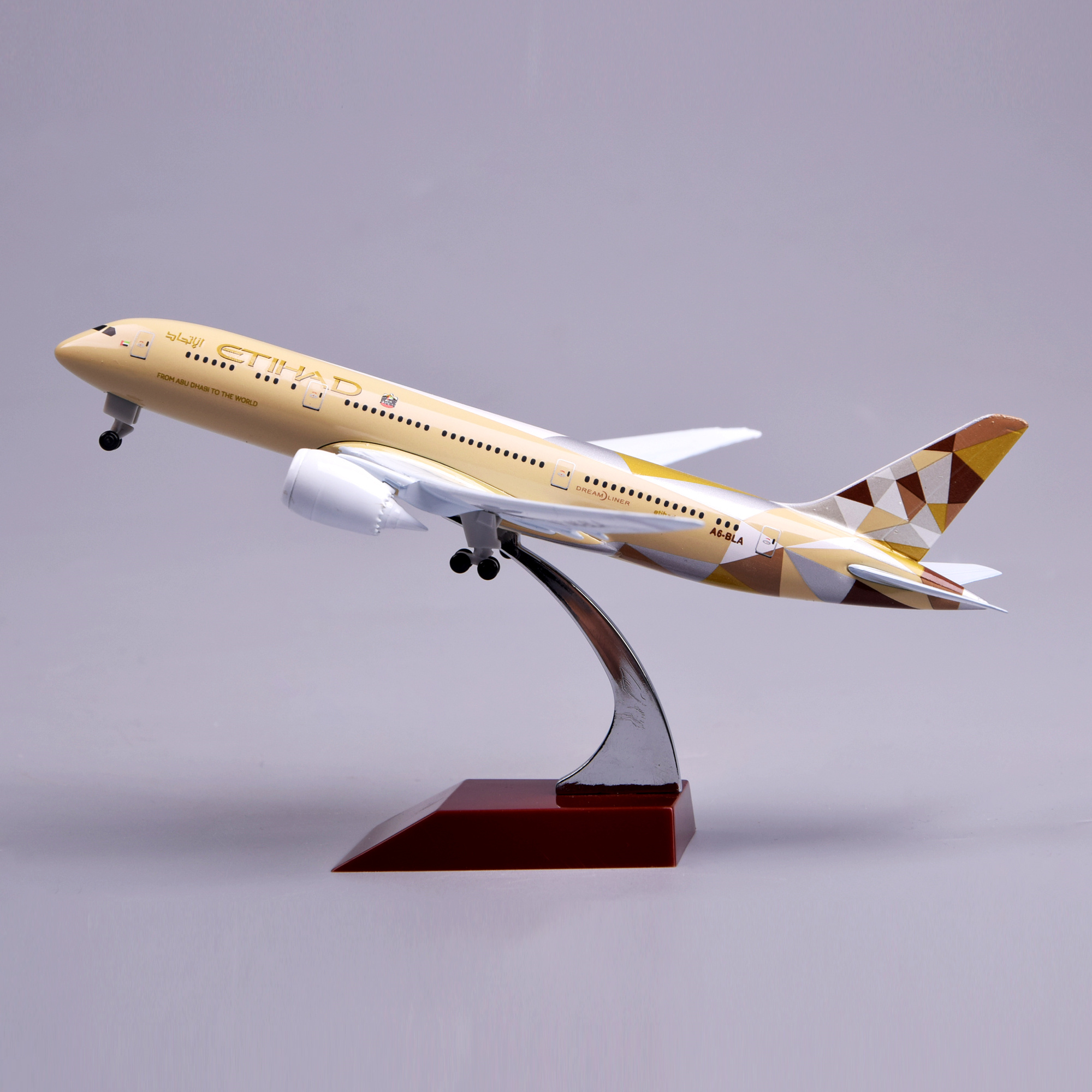 飞机模型20厘米787阿提哈德