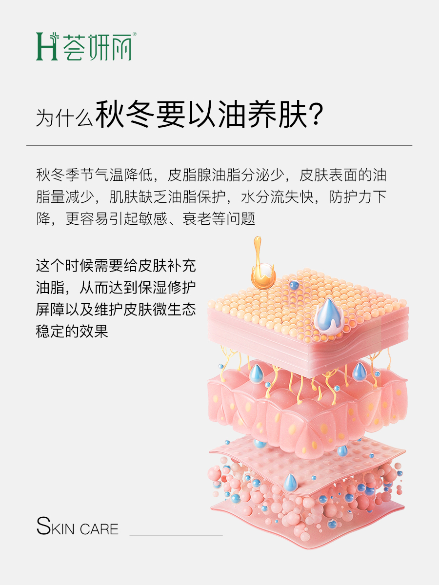 荟妍丽丨为什么秋冬要以油养肤？
