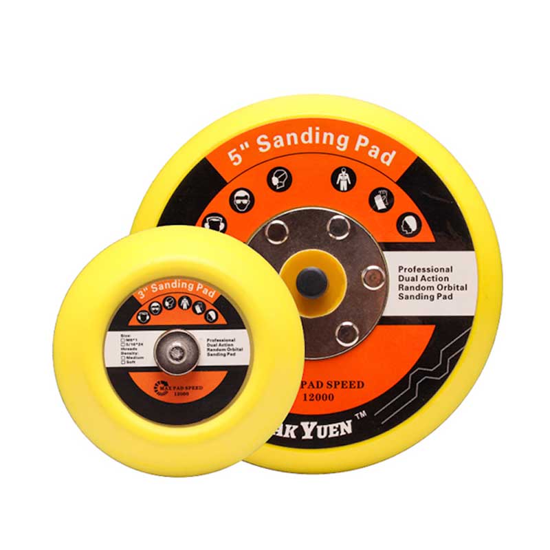 抛光自粘盘气动角磨机底盘圆形植绒砂纸吸盘干磨机打磨配件磨砂盘