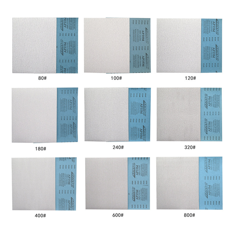 理研A35PM兰-CW800# 方形干磨砂纸木工打磨抛光乳胶涂层砂纸