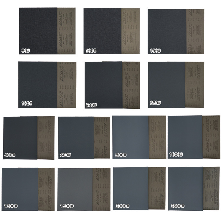 日本理研 C35P 230*280mm方形牛皮耐水磨砂纸抛光打磨水砂纸干湿两用