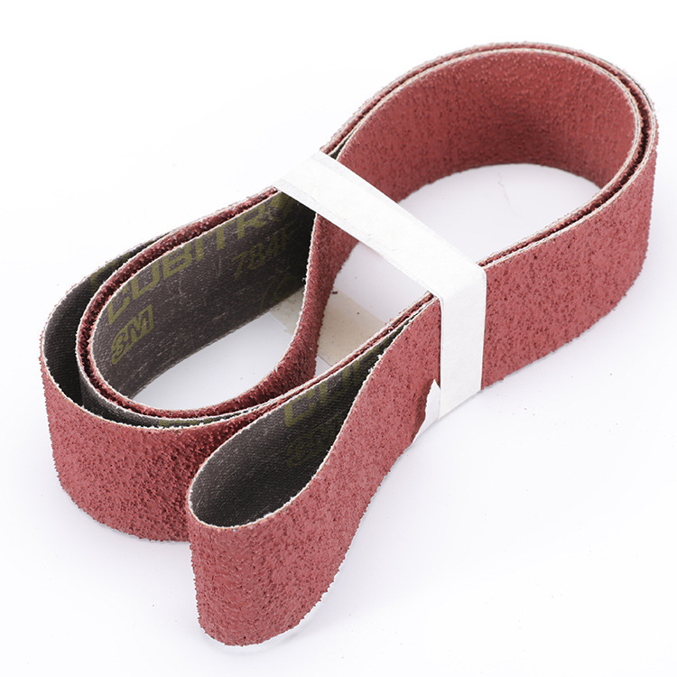 3M784F 80# 陶瓷氧化铝砂带不锈钢打磨干磨湿磨冷切削砂带