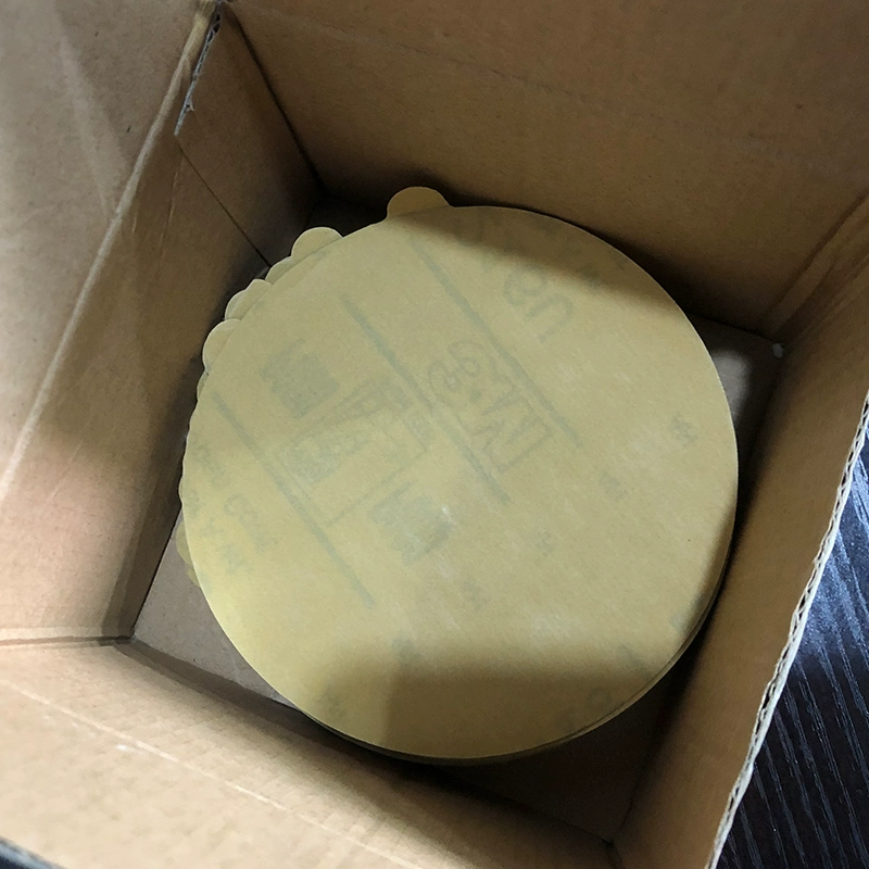 3M背绒干磨砂纸5寸 3寸 216U气动打磨机背胶砂碟自粘圆盘带孔吸尘